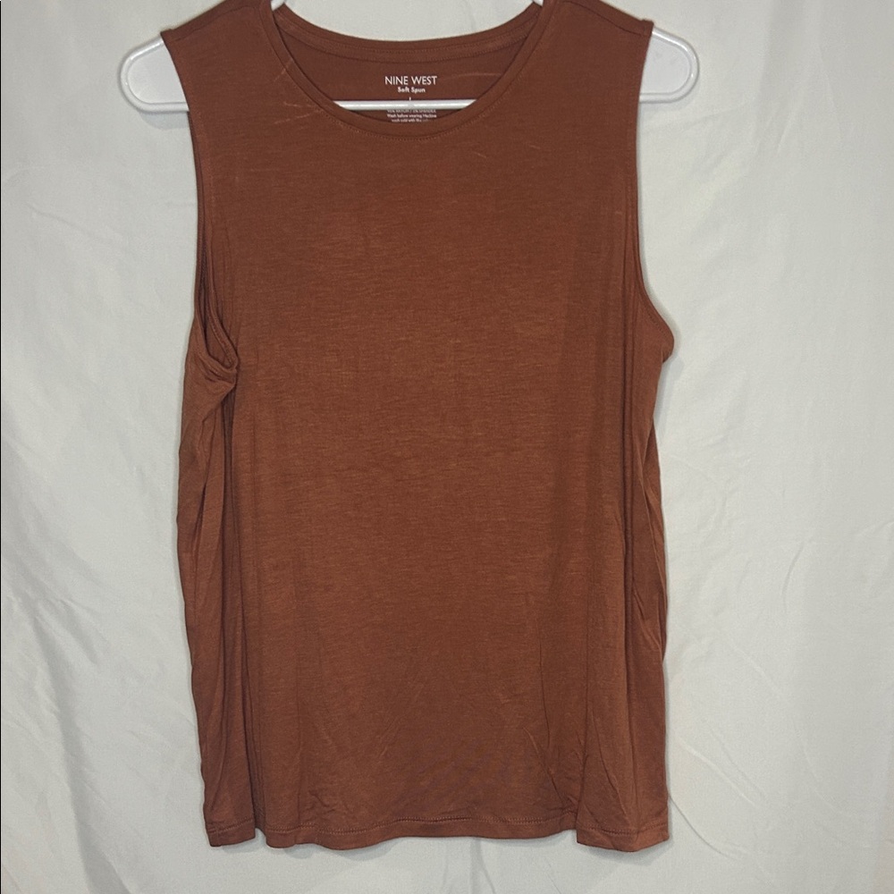 Nine West Women's Rust Muscle Tank